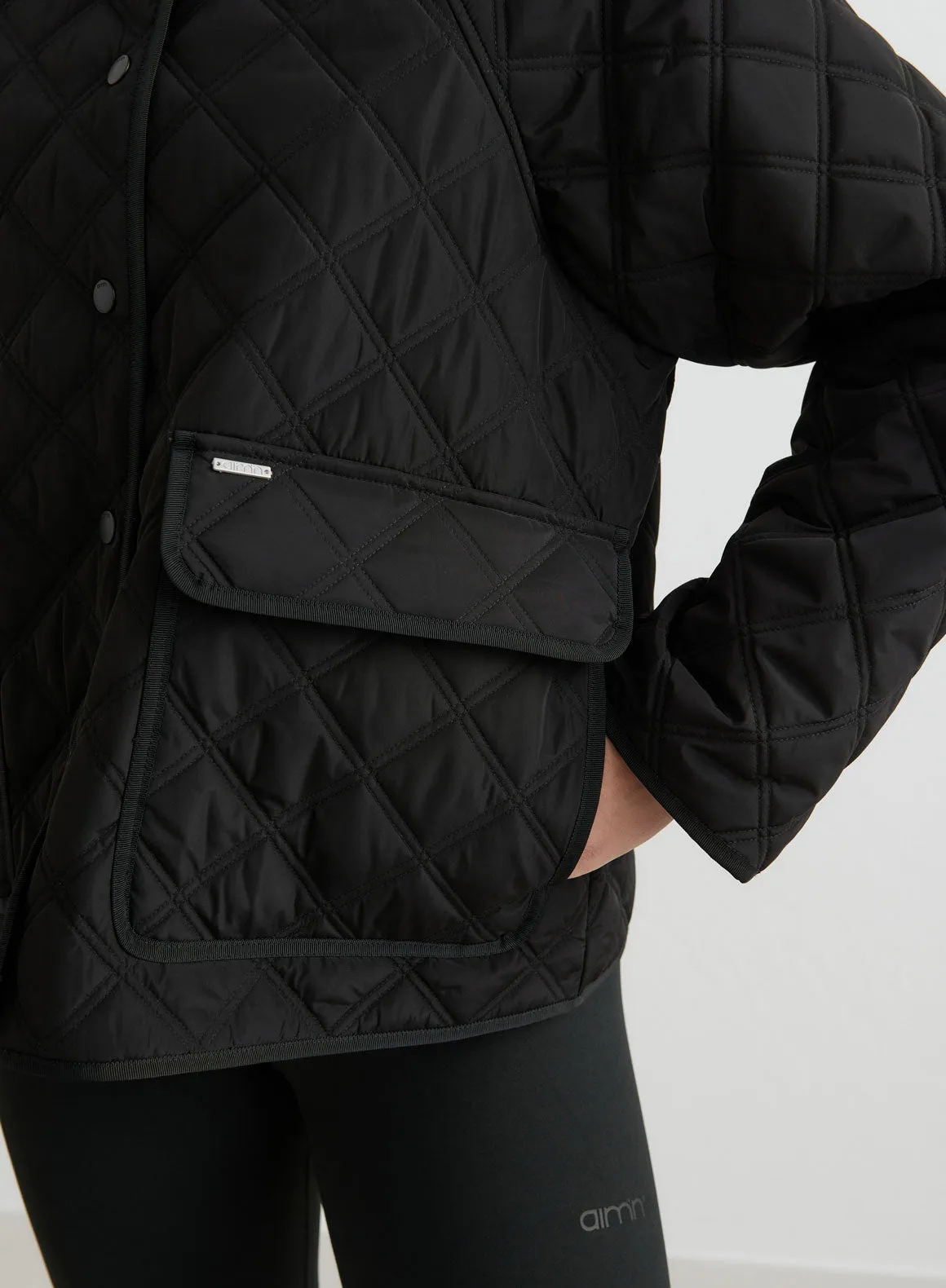 Black Quilted Femme Jacket