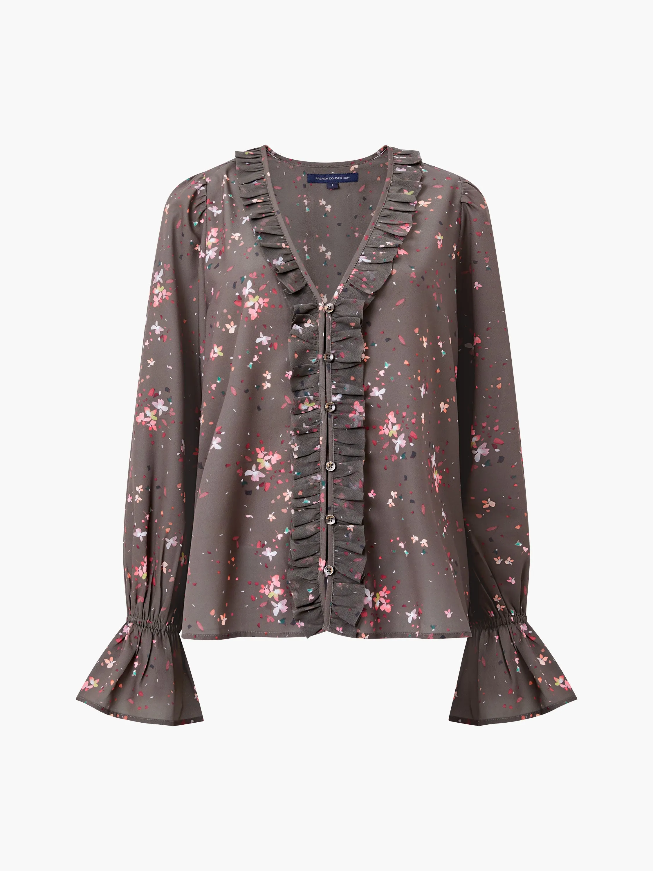 Carina Abeny Crepe Ruffle Top