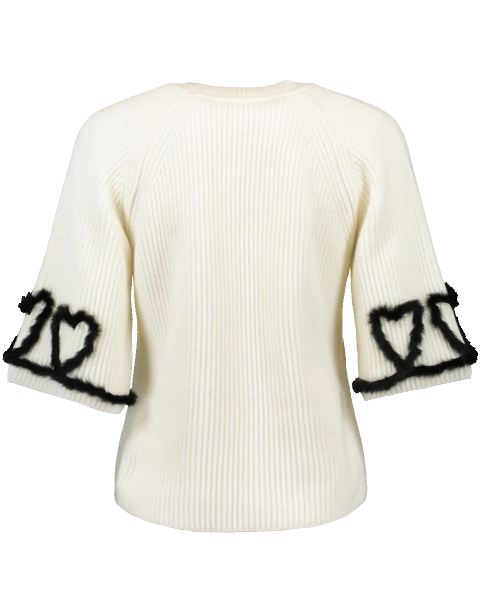 Fur Trim Sweater