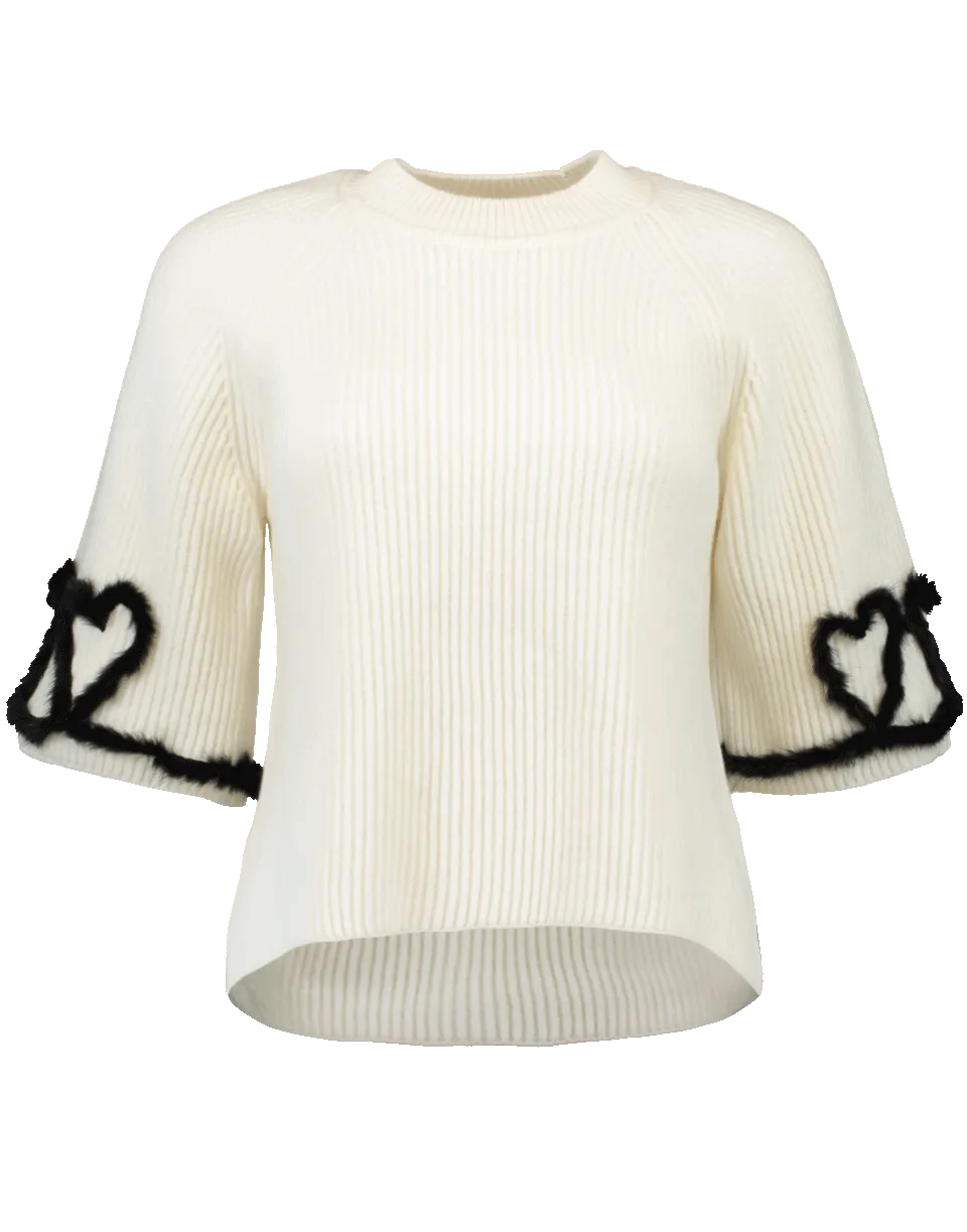 Fur Trim Sweater