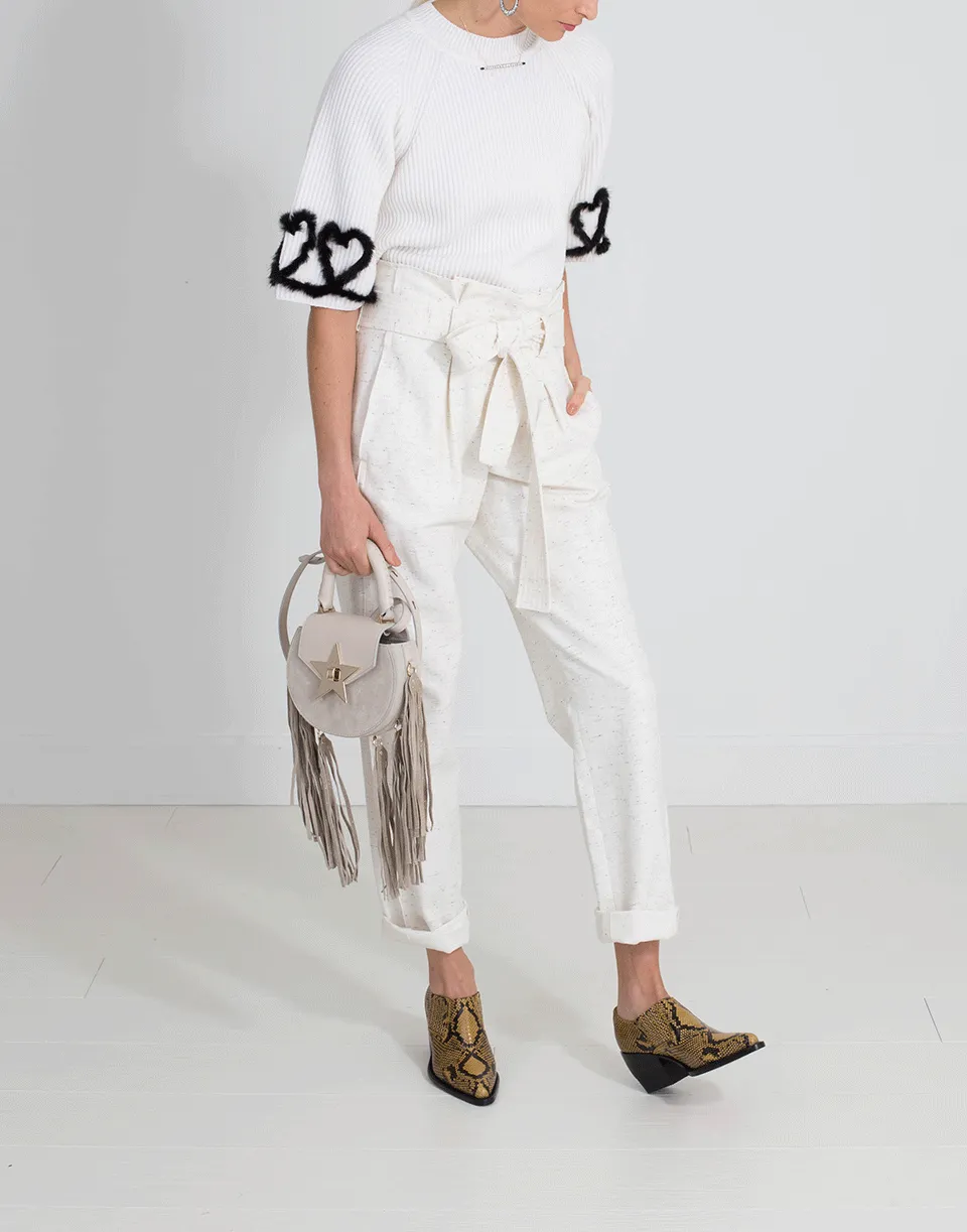 Fur Trim Sweater