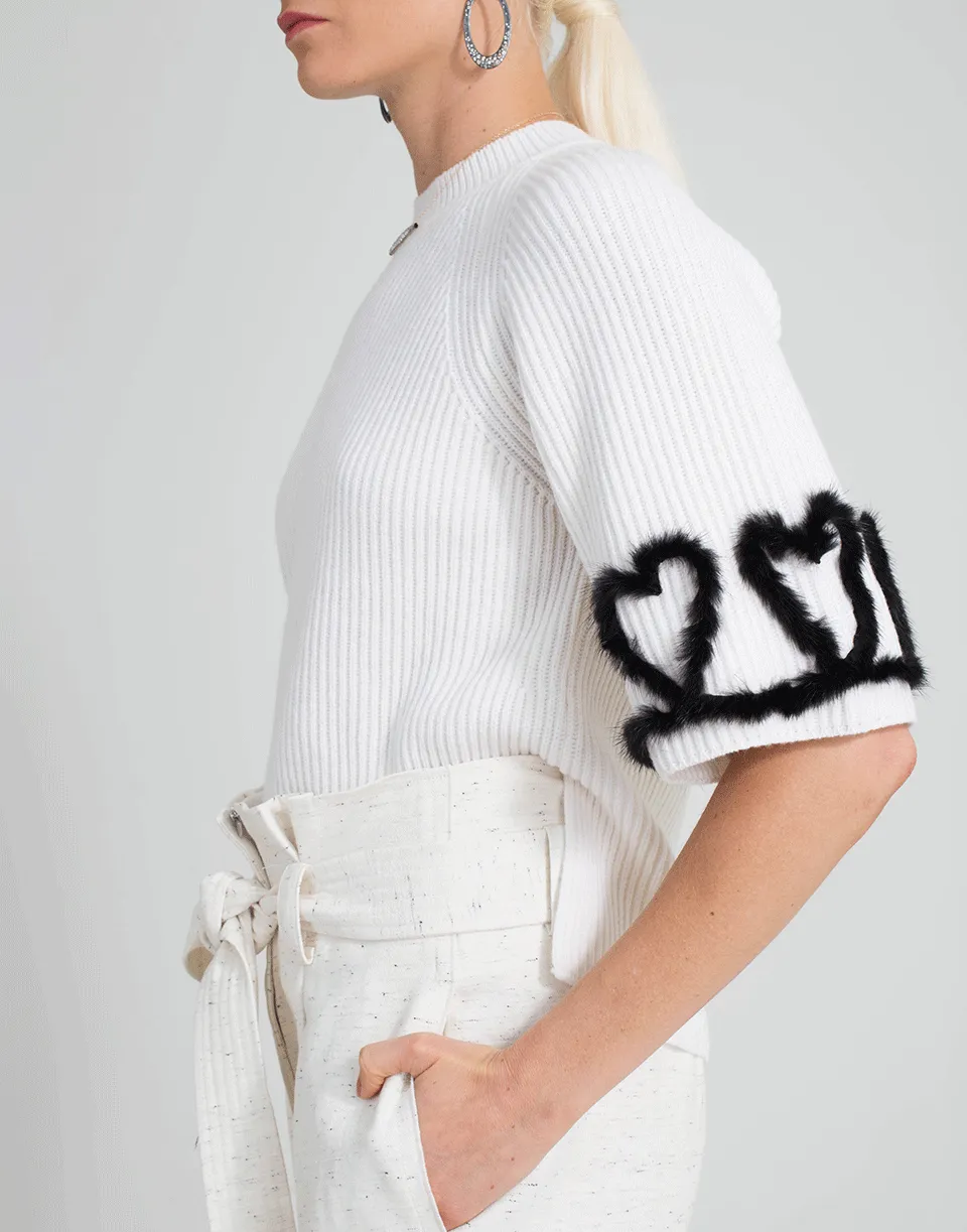 Fur Trim Sweater