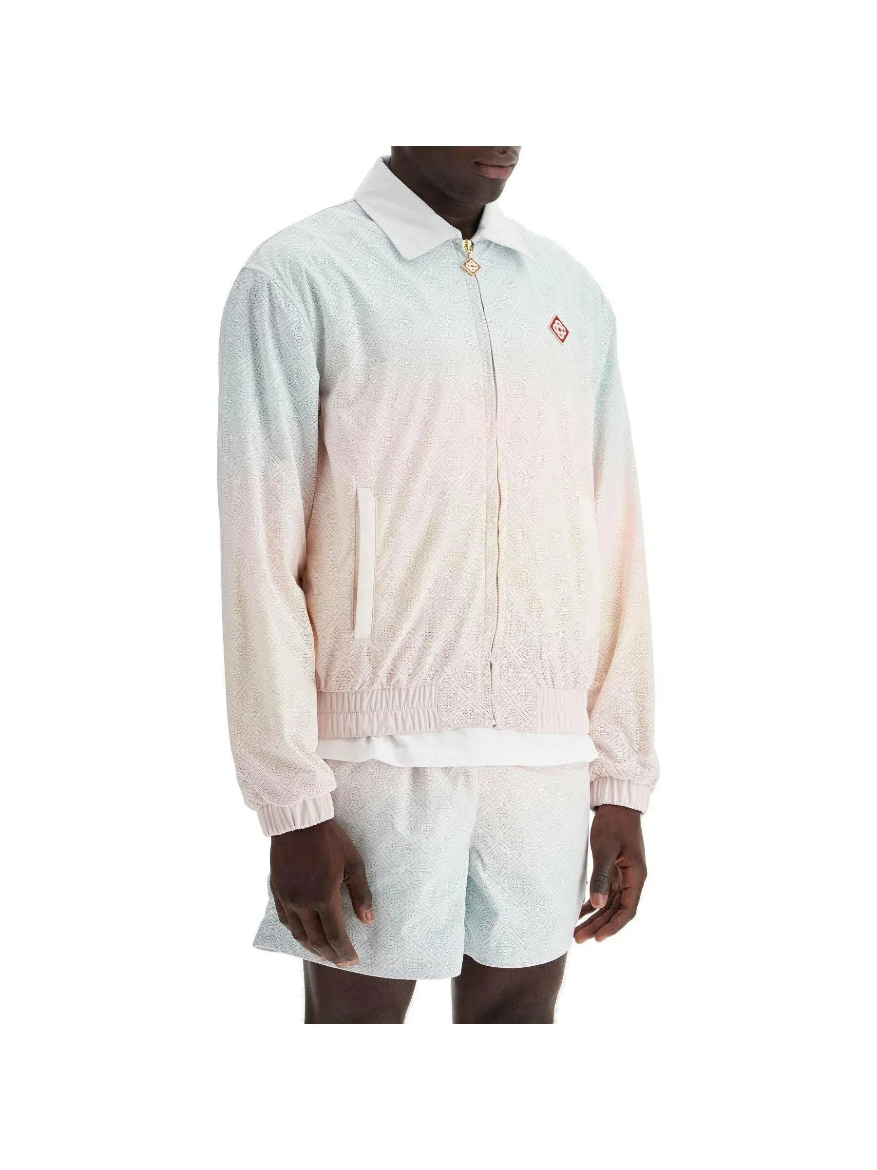 Gradient Laser Detail Track Jacket