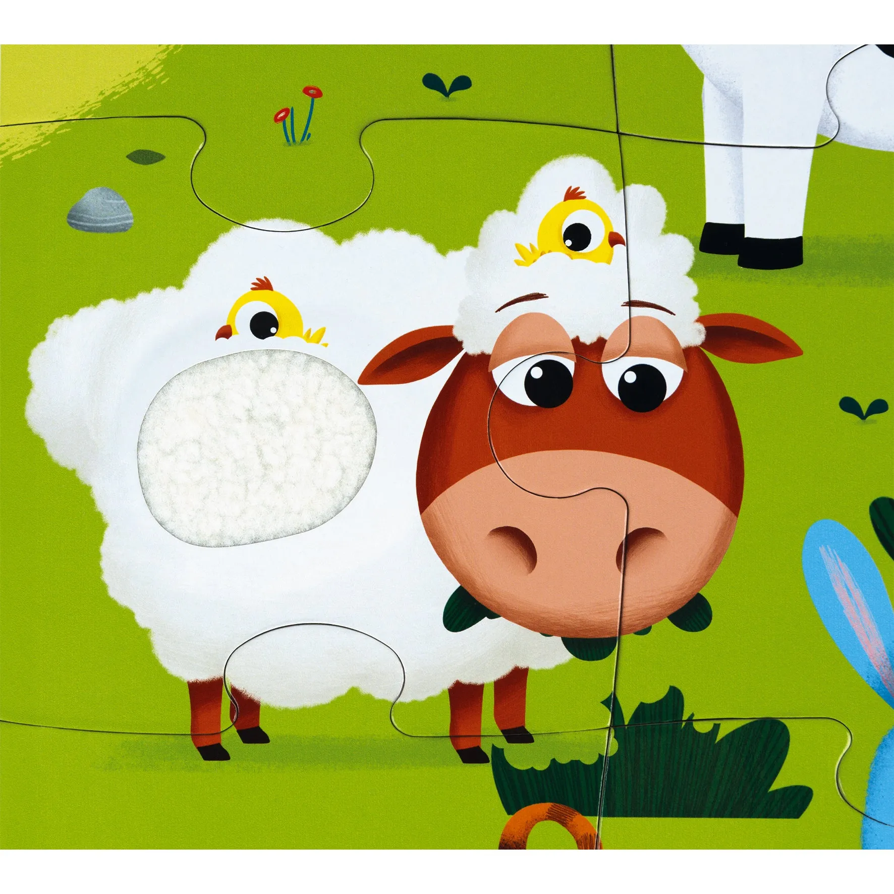 Janod Tactile Puzzle - Farm Animals