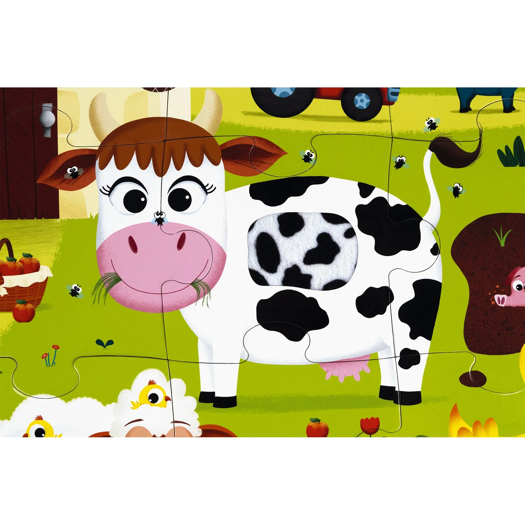 Janod Tactile Puzzle - Farm Animals