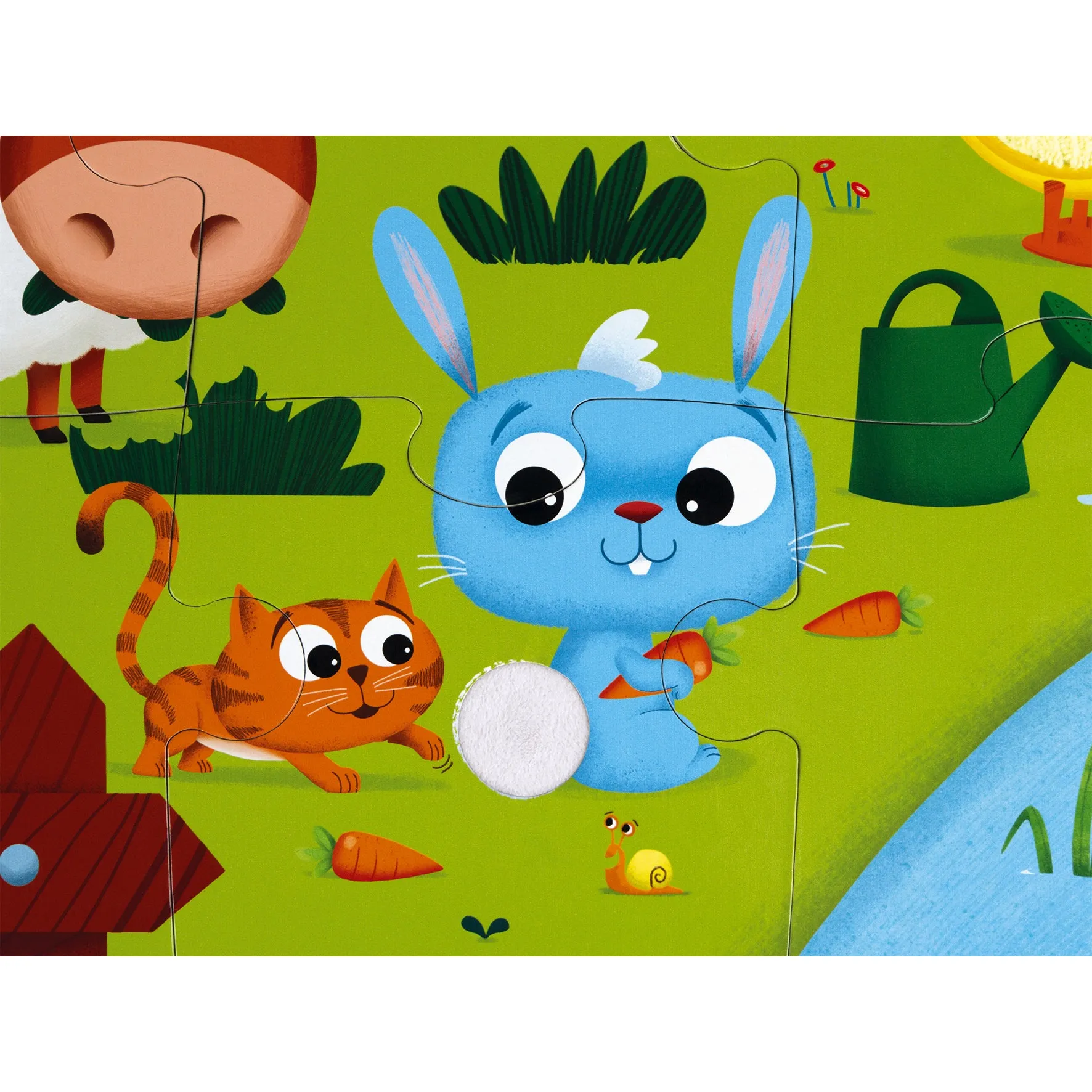 Janod Tactile Puzzle - Farm Animals