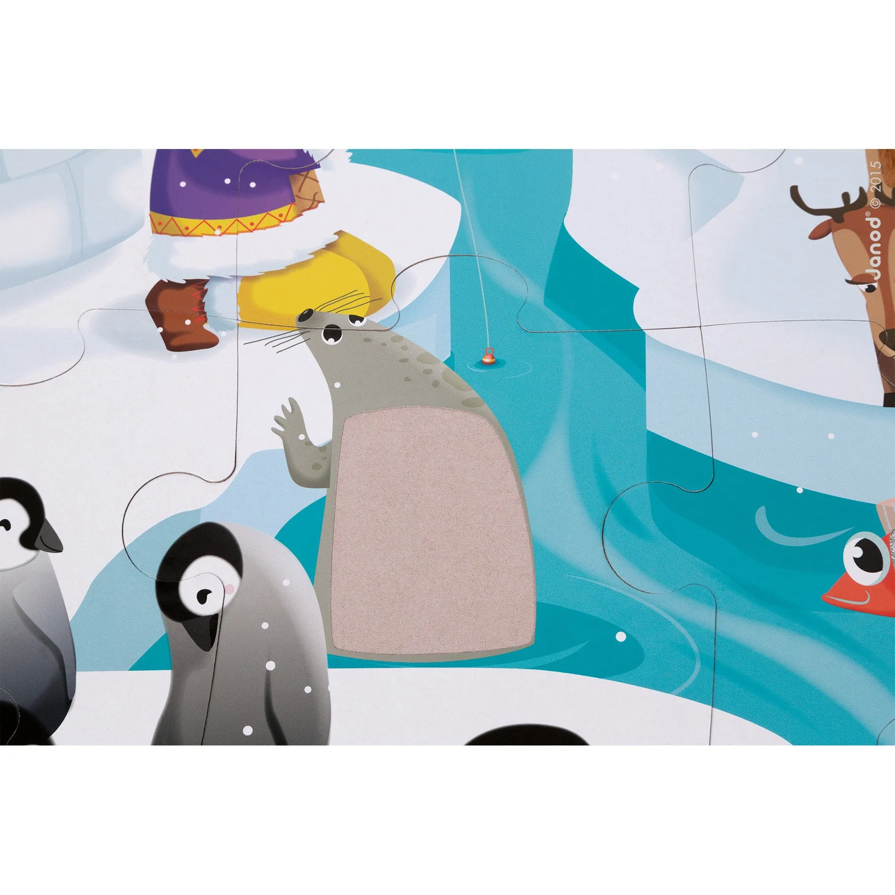 Janod Tactile Puzzle - Life on the Ice