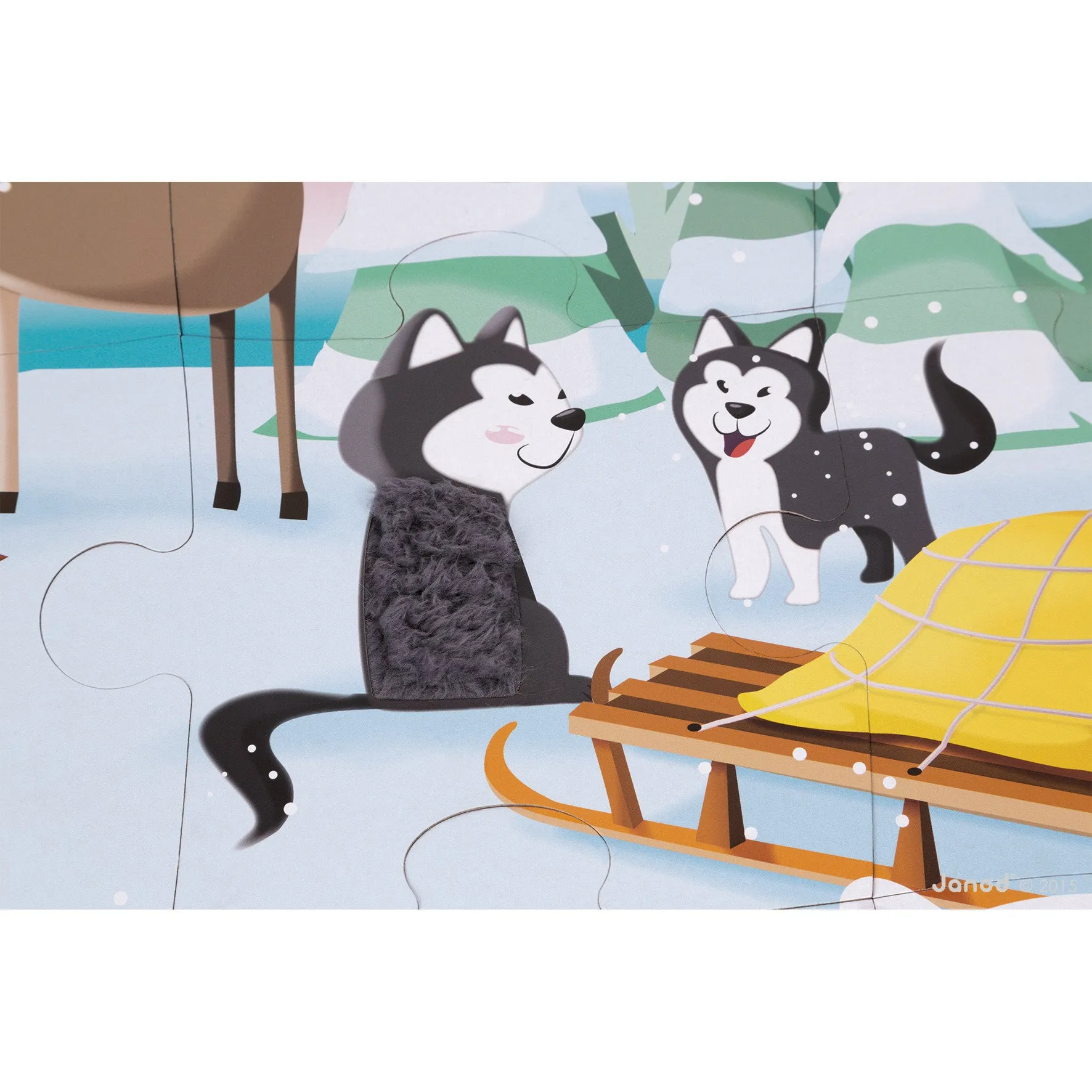 Janod Tactile Puzzle - Life on the Ice