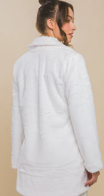 MARGOT IVORY FUR COAT