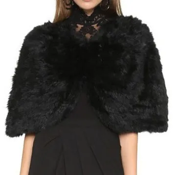 Mink Fur Cape with Fox Fur Trim
