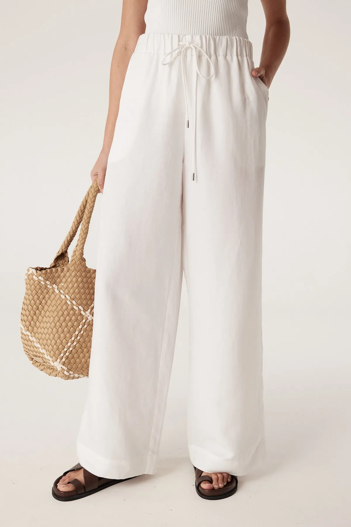 Tyler Relaxed Pant - White