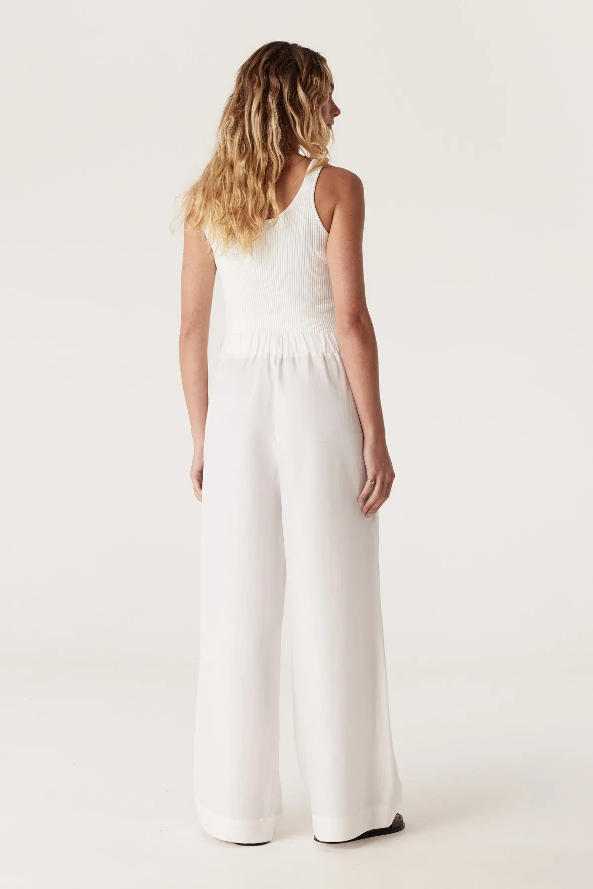 Tyler Relaxed Pant - White