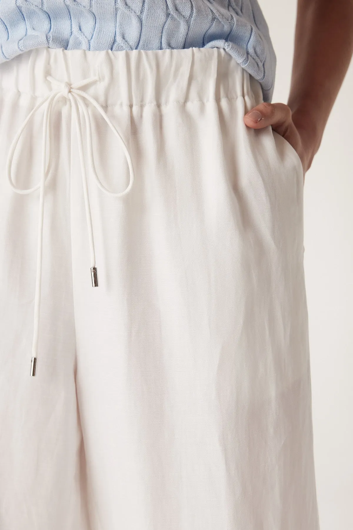 Tyler Relaxed Pant - White