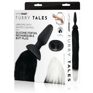 WhipSmart Furry Tales Silicone Foxtail Rechargeable Butt Plug - Black 9.5 cm Vibrating Butt Plug with Black Fox Tail & Remote Control WhipSmart Furry Tales Silicone Foxtail Rechargeable Butt Plug - Black 9.5 cm Vibrating Butt Plug with Black Fox Tail & Remote Control